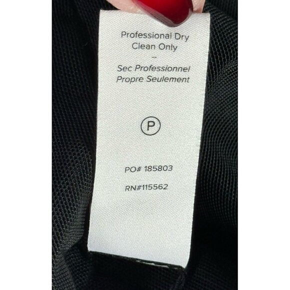 CINQ a SEPT Woman's Sz 4 Calla Black Sequin Top Cutout Back Velvet Midi Dress - Picture 8 of 10